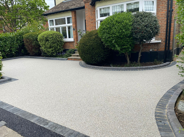 Grey resin driveway in Borough Green Grey resin driveway in Borough Green